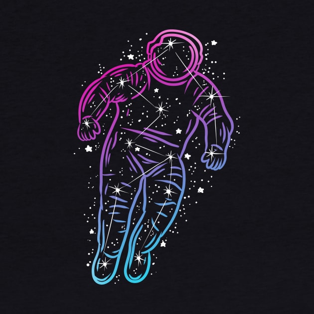 astronaut constellation by absolemstudio